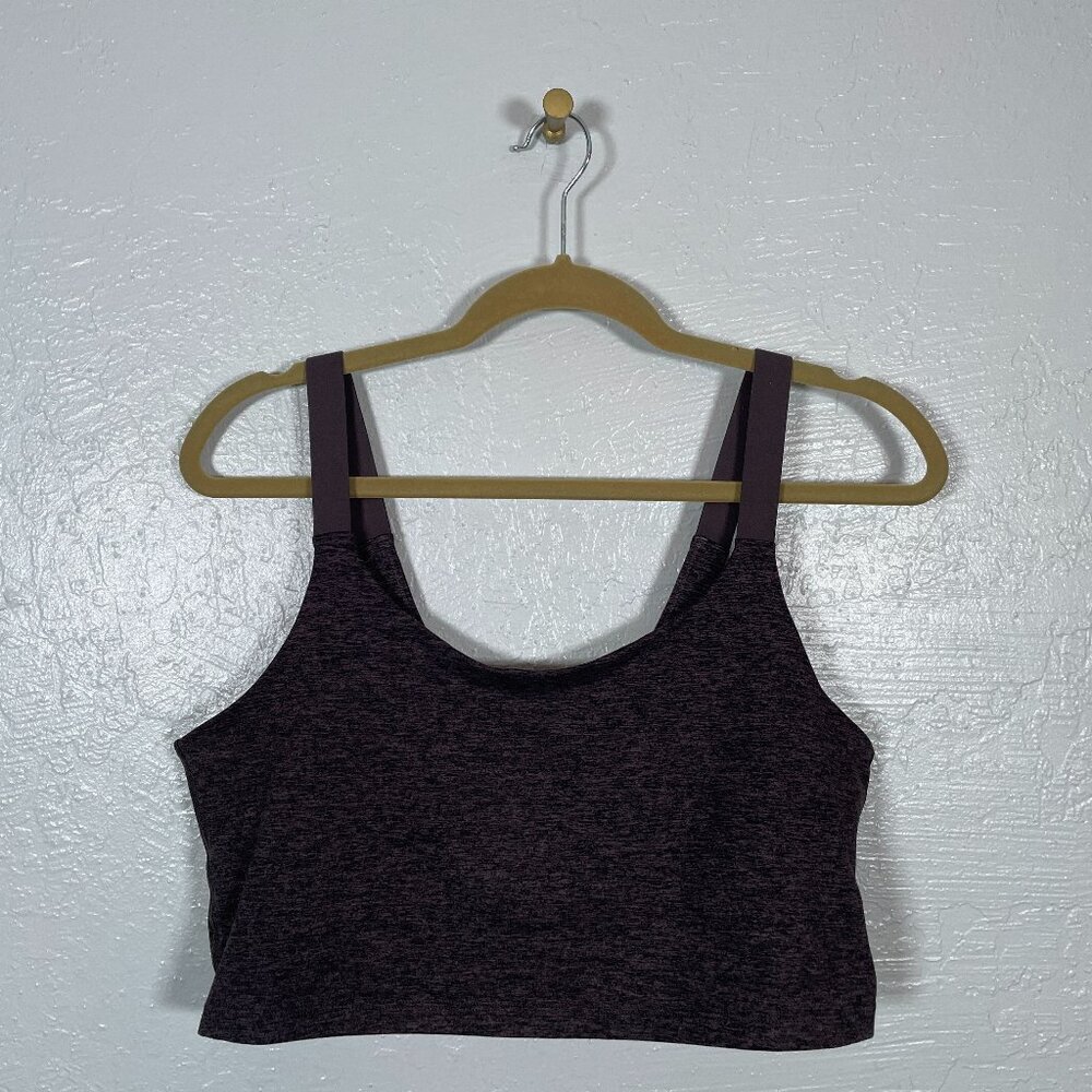 Offline by Aerie Women L Heather Purple Bralette Recharge Least Support No Pads